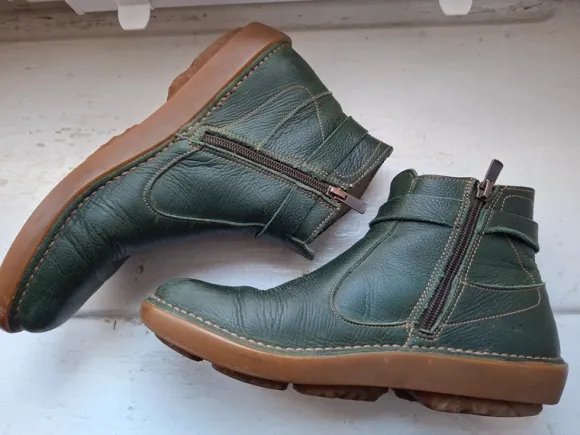 El Naturalista Stiefeletten Stiefel Schuhe Gr. 40 grün