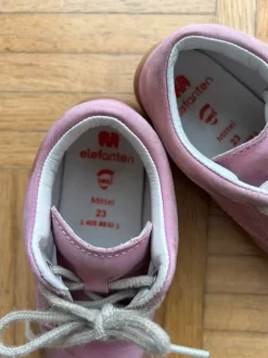 Elefanten Lauflernschuhe rosa Gr. 23 – echtes Leder