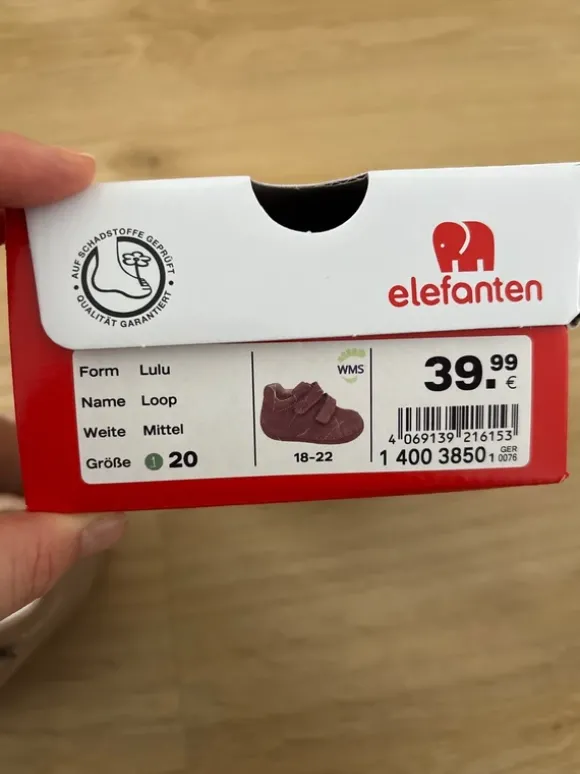 Elefanten Schuhe Neu Klettverschluss