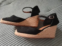 Elegante H&M Keilsandaletten / Espadrilles – Schwarz – Gr. 37