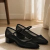 Elegante Mesh-Schuhe mit Schnallenriemen
