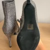 Enkellaars zilver glitter met hak