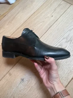 Ermenegildo Zegna Couture Lederschuhe Budapest Derby Schwarz Gr. 42,5 / 43