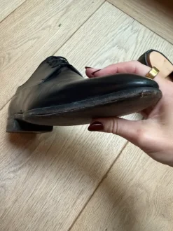 Ermenegildo Zegna Couture Lederschuhe Budapest Derby Schwarz Gr. 42,5 / 43
