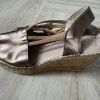 Espadrille met sleehakken