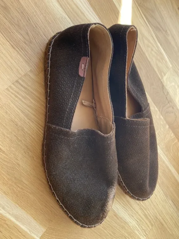 Espadrilles aus Leder