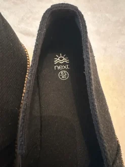 Espadrilles schwarz NEXT Gr. 40 (UK 6½) Slipper Sommer Schuhe