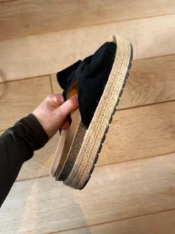 Espadrilles slipper met strik