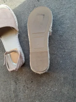Espadrilles taupe, maat 40