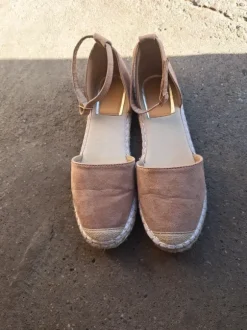 Espadrilles taupe, maat 40
