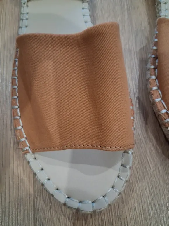 Espadrilles zum Binden, braun, Größe 39, Sinsay