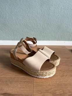 Espadrilles-Sandalen mit leichtem Keilabsatz 36