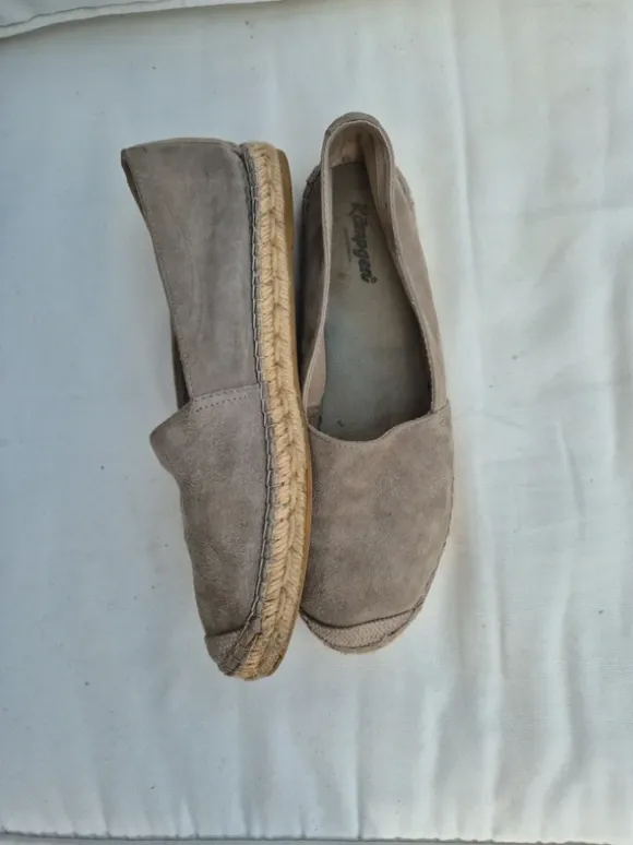 Espandrilles Gr. 42 Wildleder grau