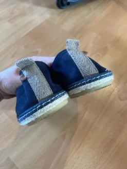 Espandrilles Leder blau 42