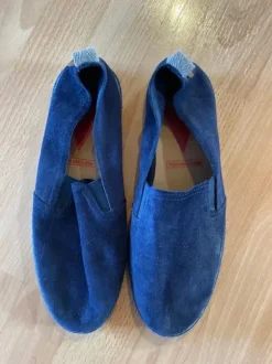 Espandrilles Leder blau 42