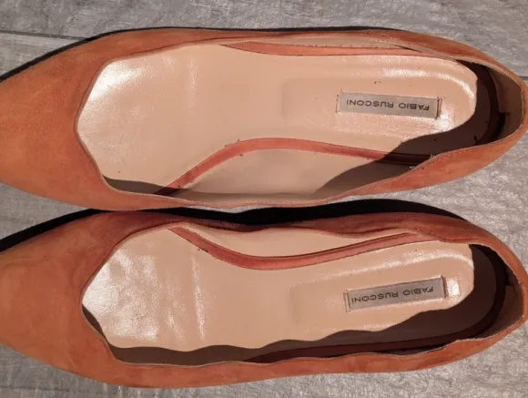 Fabio Rusconi Wildleder Ballerinas Cognac/Braun