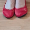 Faltbare Ballerina in rot für die Handtasche von Butterfly twists