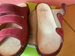 Finn Comfort Schlappen 🩴 Rot Gr. 39