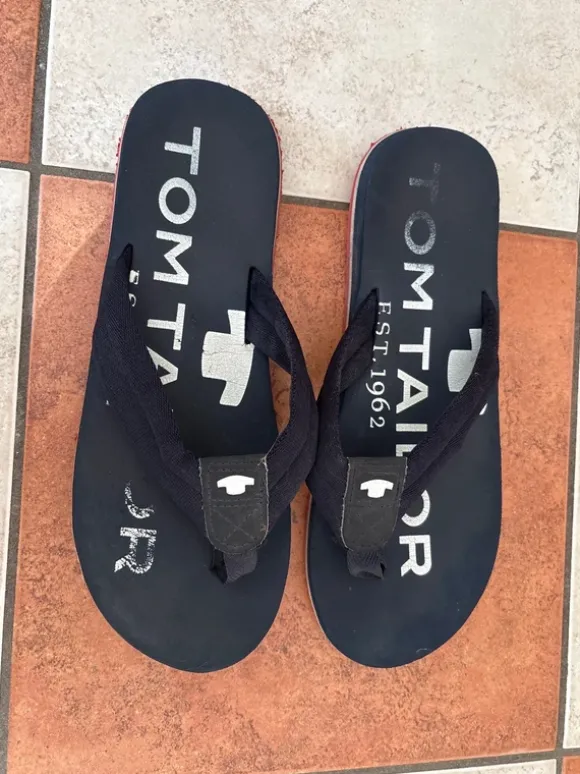 Flipflops Tommy Hilfiger Gr.40/41 dunkelblau Zehentreter Sandalen