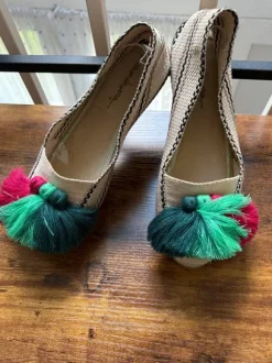 Fröhliche Sommer Schuhe Espadrilles Gr. 41 = Gr. 40 25 cm