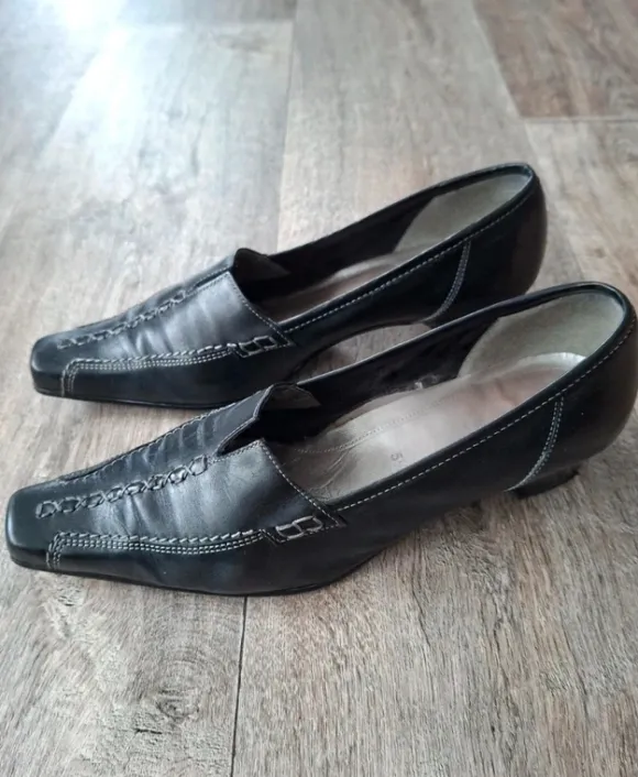 Gabor Leder Loafer Schwarz Gr. 38,5 Office Siren Corporate Core Style