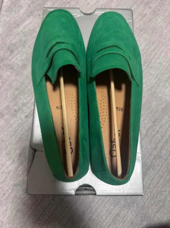 Gabor Loafer Slipper, Business Schuh mit Zierriegel und Blockabsatz