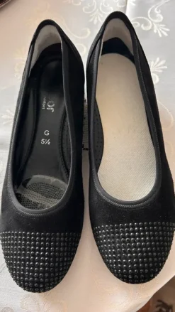 Gabor pumps, wildleder schwarz