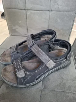 Gallus Sandalen Schuhe Gr. 45 schwarz Klettverschluss