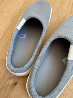 Gartenschuhe Clogs Schlupfschuhe Schuhe grau weiß Sohle