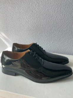 Gents lak leren schoenen zwart