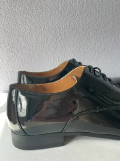 Gents lak leren schoenen zwart
