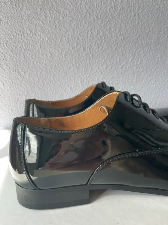 Gents lak leren schoenen zwart