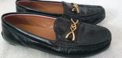 Geox Damen Halbschuh, schwarz Leder gr. 40