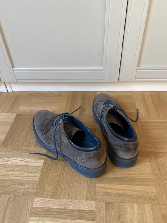 Geox Size 45 boat shoes brown blue