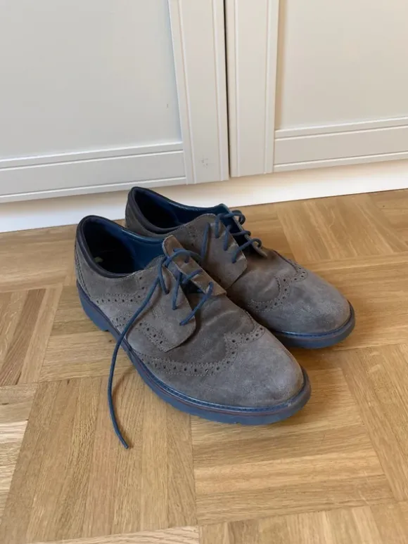 Geox Size 45 boat shoes brown blue