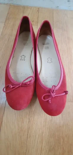 Geox Wildleder Ballerina rot Gr. 40