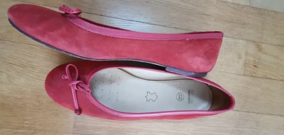 Geox Wildleder Ballerina rot Gr. 40