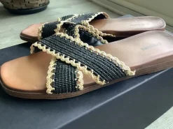 Gevlochten Slippers zwart graceland maat 40
