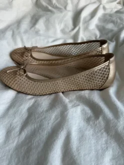 Goldene Glitzer Ballerinas Deichmann 42