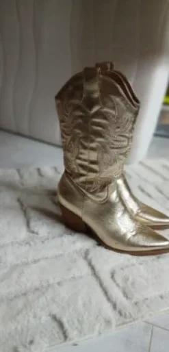 Gouden cowboy laarzen