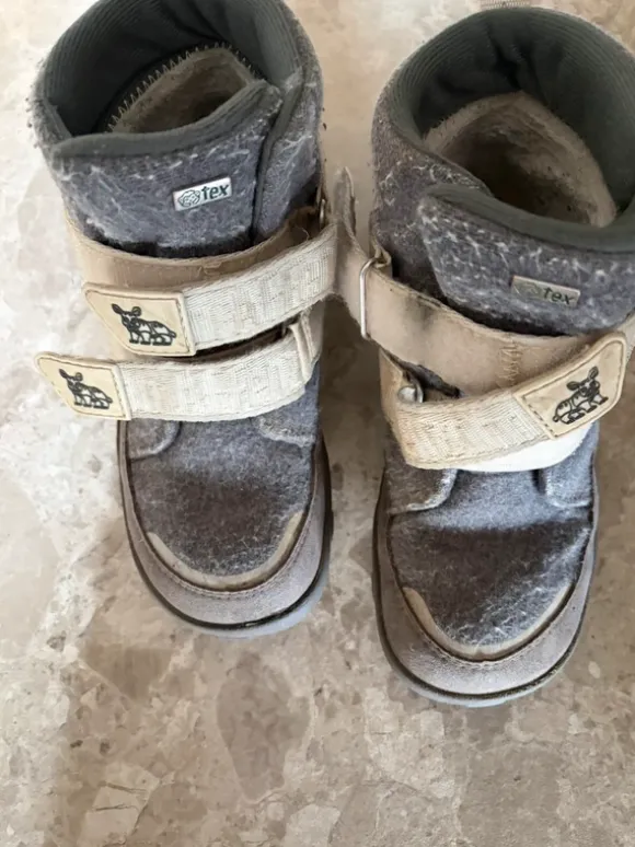 Graue Winterschuhe von Affenzahn in Größe 32