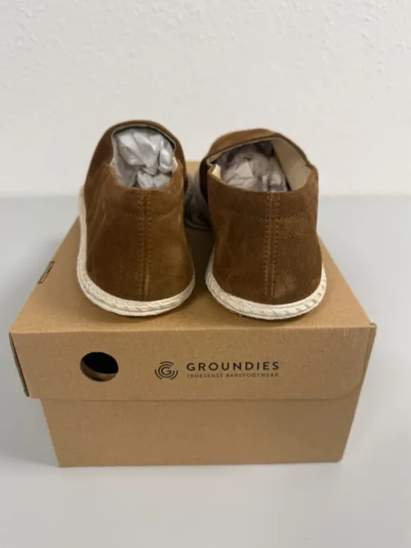 Groundies Girona Suede Brown Gr. 40 👟
