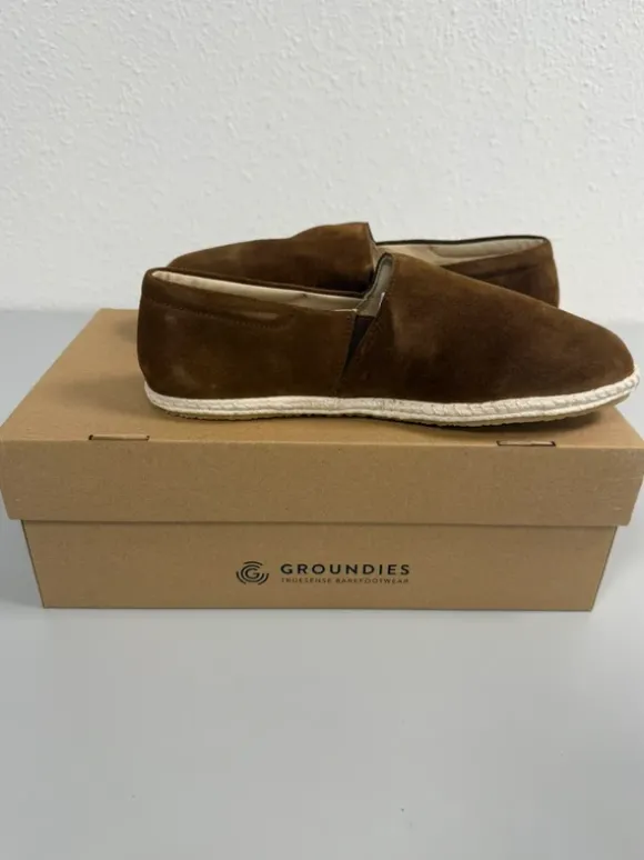 Groundies Girona Suede Brown Gr. 40 👟