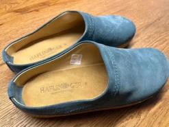 Haflinger Malmö Clogs, jeansblau, Gr.43