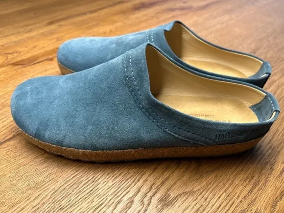 Haflinger Malmö Clogs, jeansblau, Gr.43