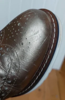Halbschuhe OXMOX-Budapester aus Leder