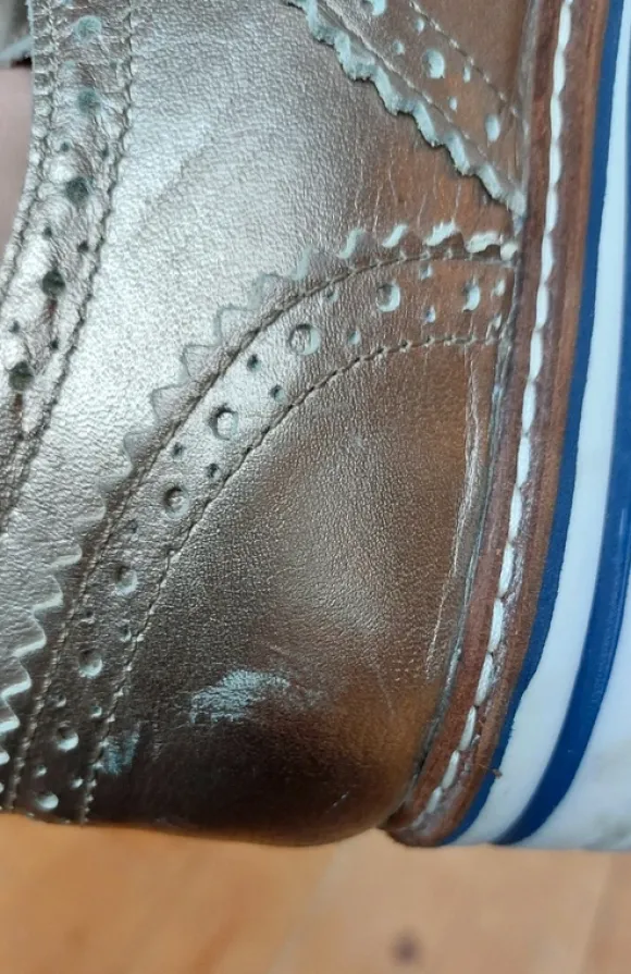 Halbschuhe OXMOX-Budapester aus Leder
