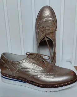 Halbschuhe OXMOX-Budapester aus Leder