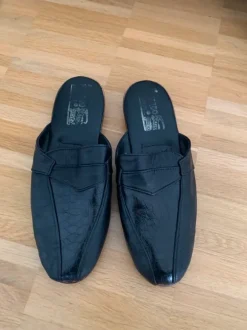 Handmade 80er Jahre Leder Stylische Pantoletten für Herren