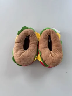 Hausschuhe lustig Burger Schuhe H&M Hamburger Plüsch